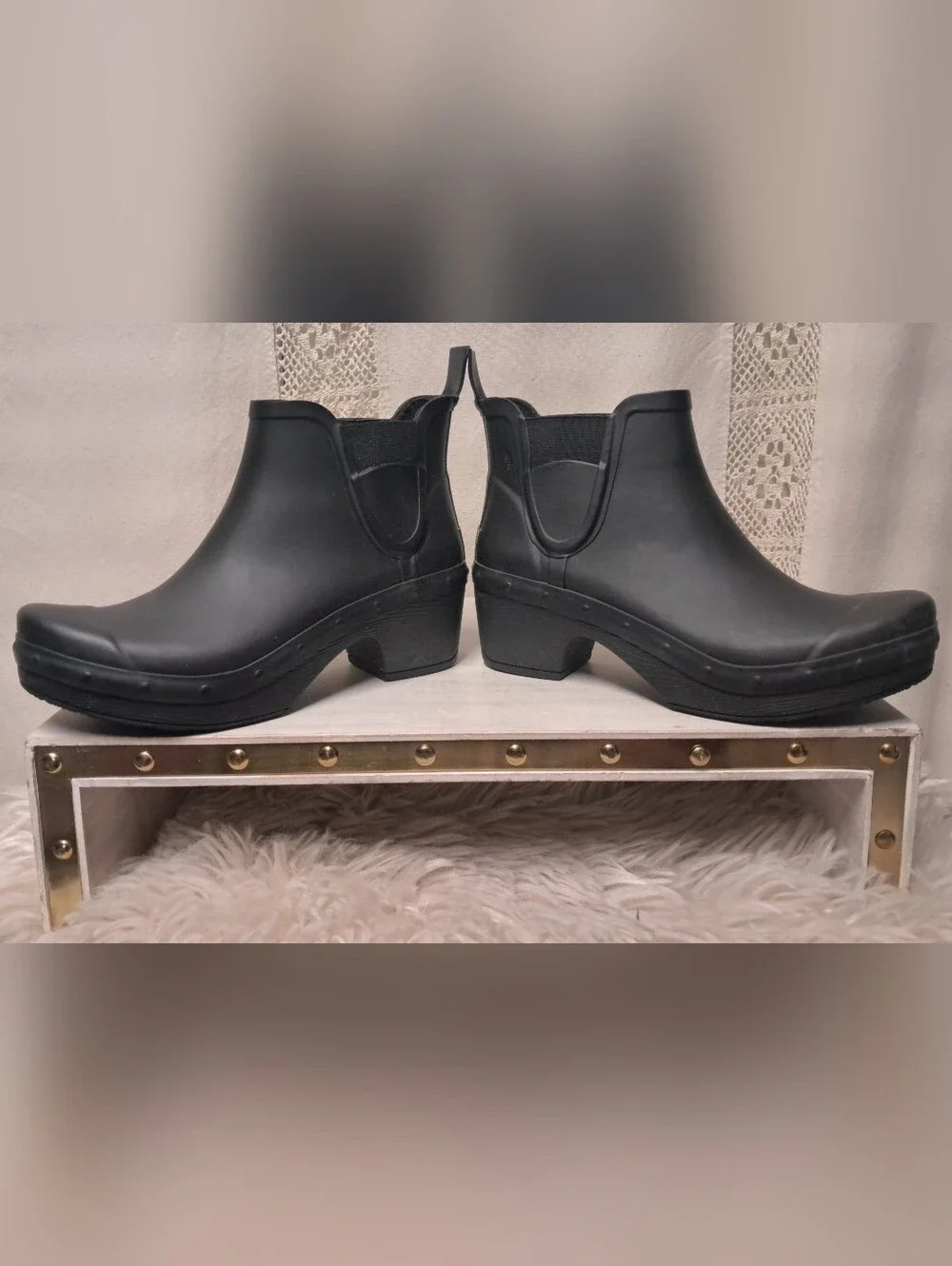 Dansko Rosa Rain Boots Size 7 - Picture 3 of 6